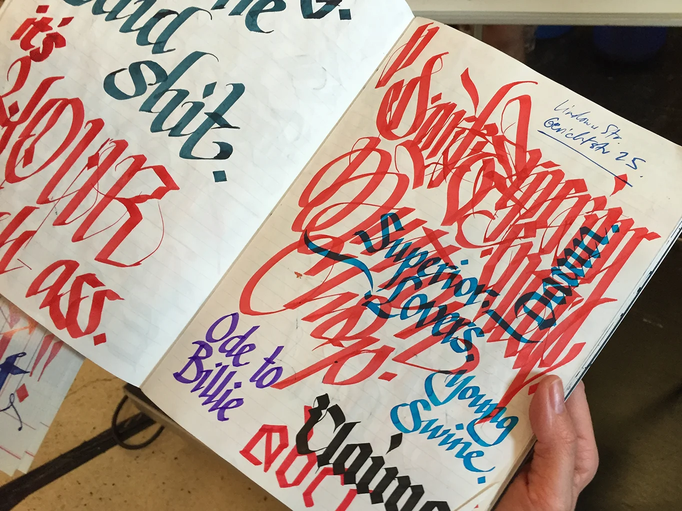 Flipping through the sketchbook of Drury Brennan
