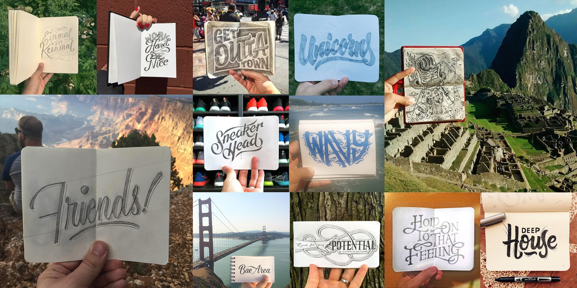 A handful of the #summerofsketching submissions over the past couple months. From left to right/top to bottom: Will Pay Roxy Prima, Kelsey Collins, Bob Ewing, Julián Muñoz, Winston Scully, Terence Tang, Davide Trap, Dane Gonzales, Tadas Vosylius, Scotty Russell, and Dan Lee
