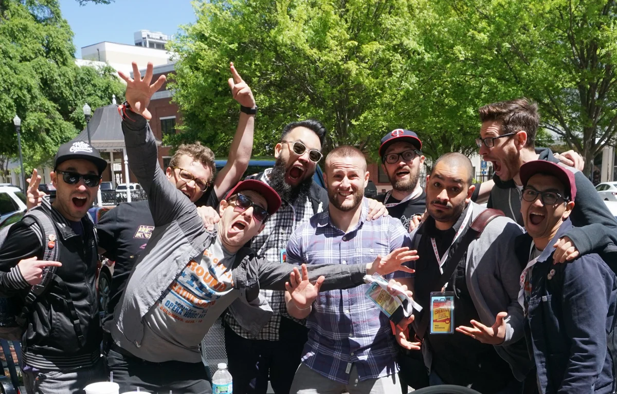 The dudes left to right: Daniel Palacios, Austin Saylor, Me, Terence Tang, Scotty Russell, Fred Rodriguez, Ian Barnard, Adam Gonzales