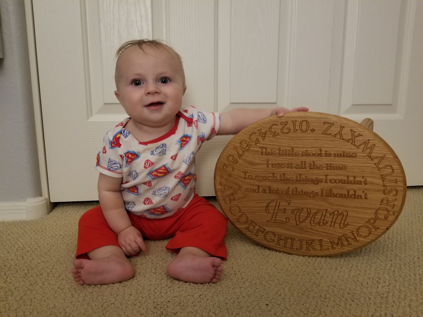 Evan and his stool