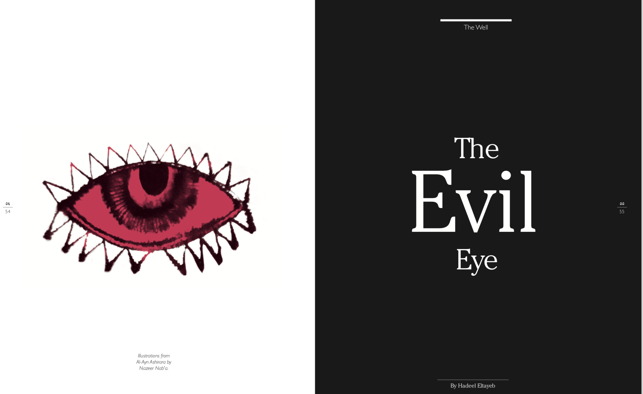"The Evil Eye' article, Fall/Winter 2019 issue 