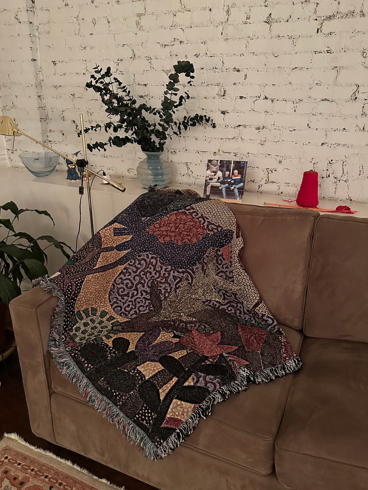 Blanket on couch Riverside drive.jpg