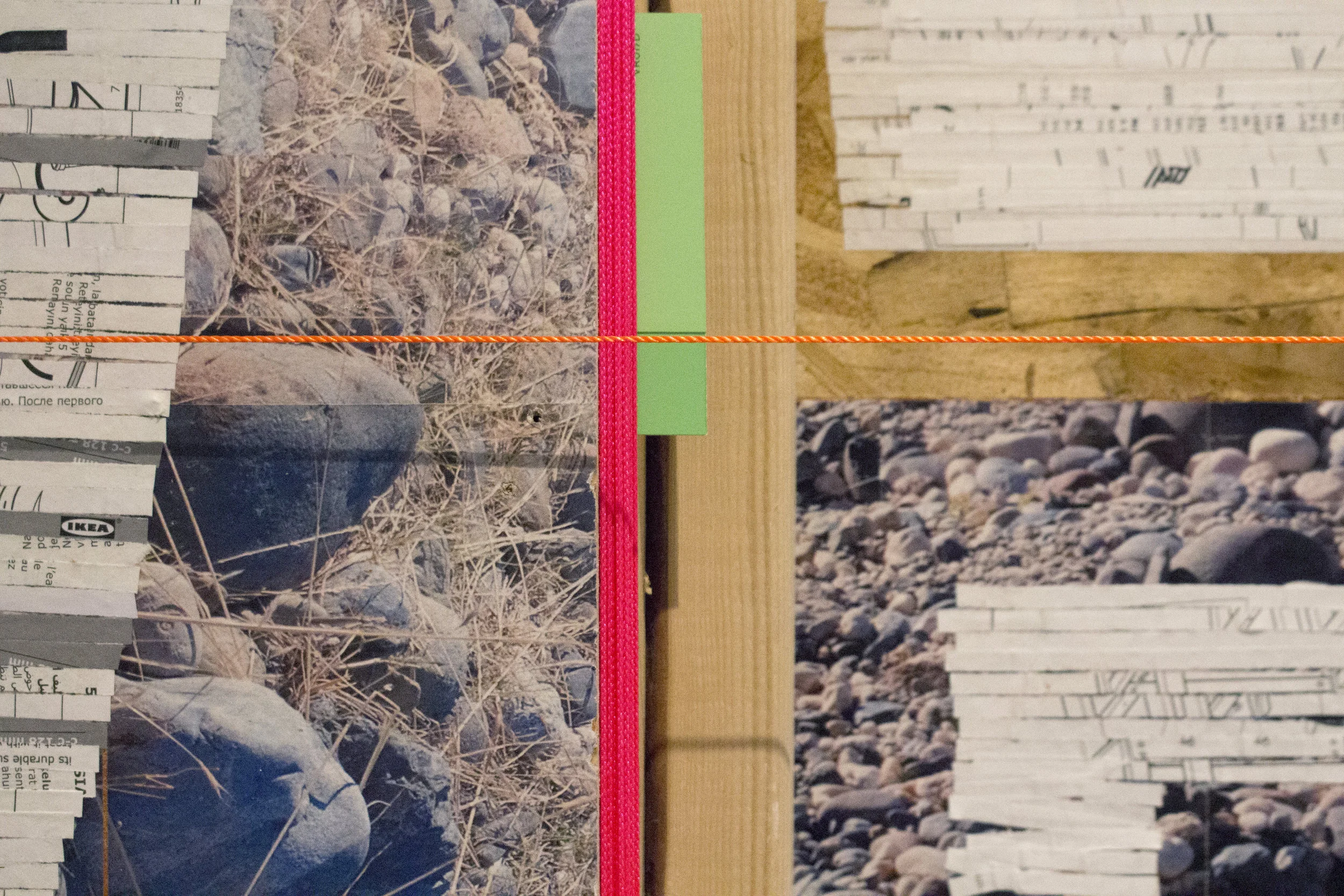 X-Country (back_detail) Mixed Media 18' x 17' x 12' 2017 Installation at Manetti Shrem Museum of Art