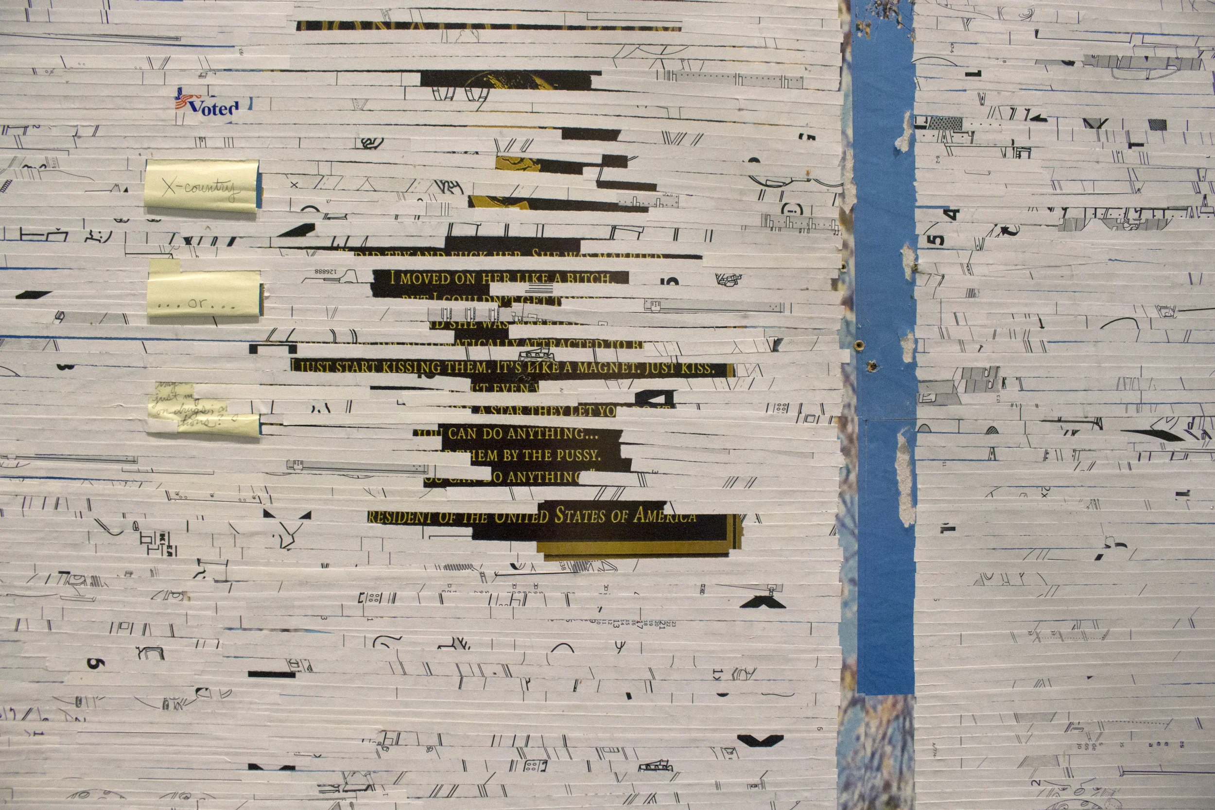 X-Country (back_detail) Mixed Media 18' x 17' x 12' 2017 Installation at Manetti Shrem Museum of Art