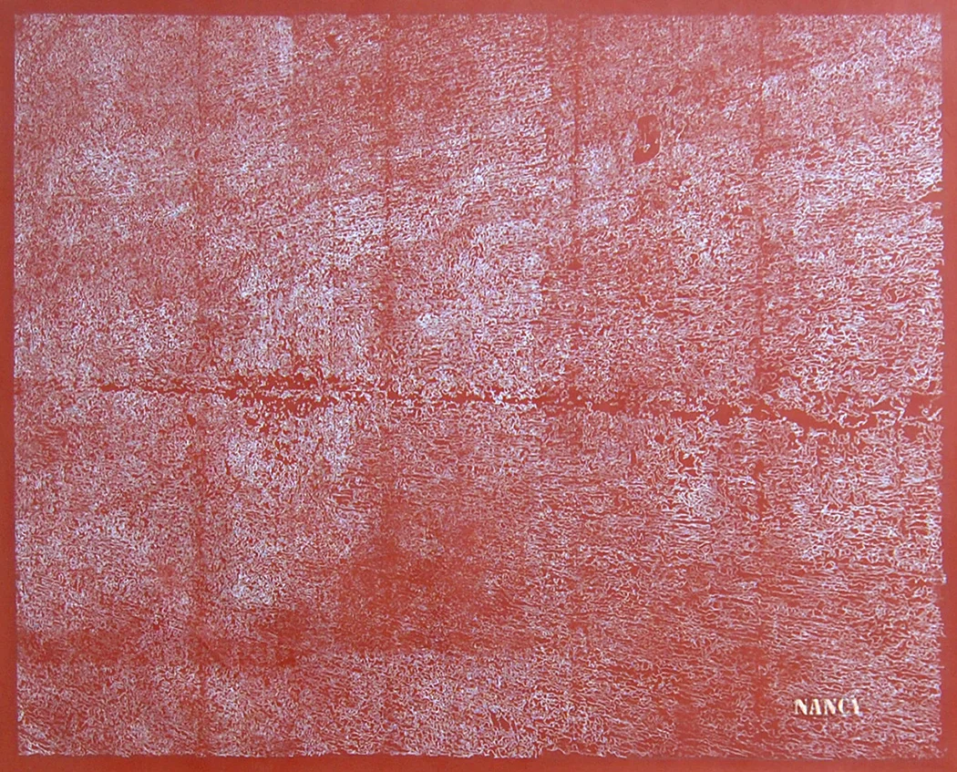 Nancy Chalk & Oil on Canvas 38" x 28" 2016