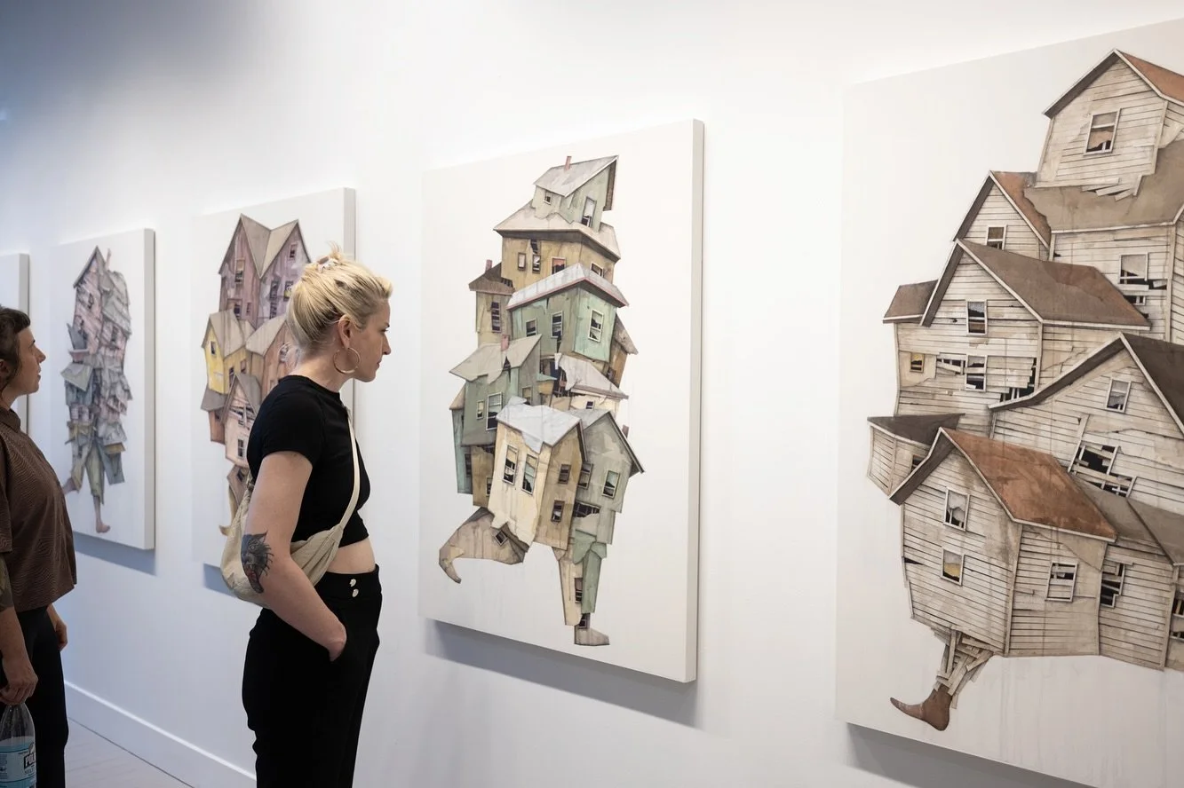 Installation shots from &ldquo;Passing Through&rdquo; up now at @paradigmgs in Philadelphia. Thank you to @thatchinesekid for the wonderful photographs! 🔗 to collection is in my profile
.
.
.
.
.
.
.
.
.
#phillyart #artexhibition #exhibitionopening 