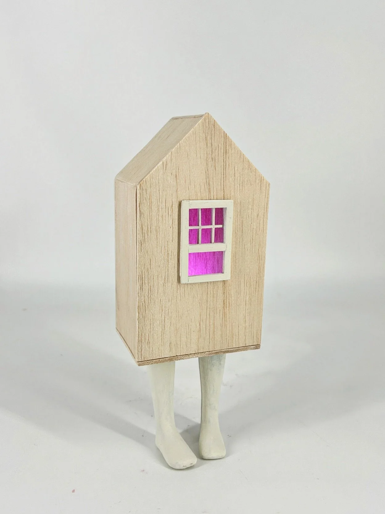 Some little wooden house models I made for a recent proposal. Will share the final installation shots soon!