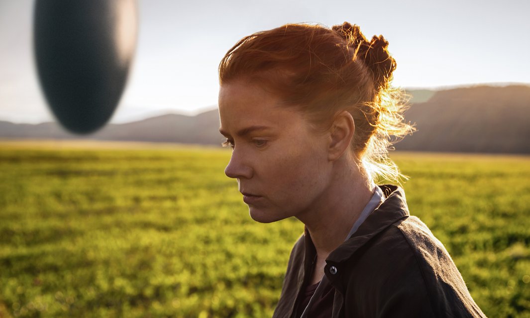 Amy Adams in Arrival , the film adaptation of Ted Chiang's "Story of Your Life."