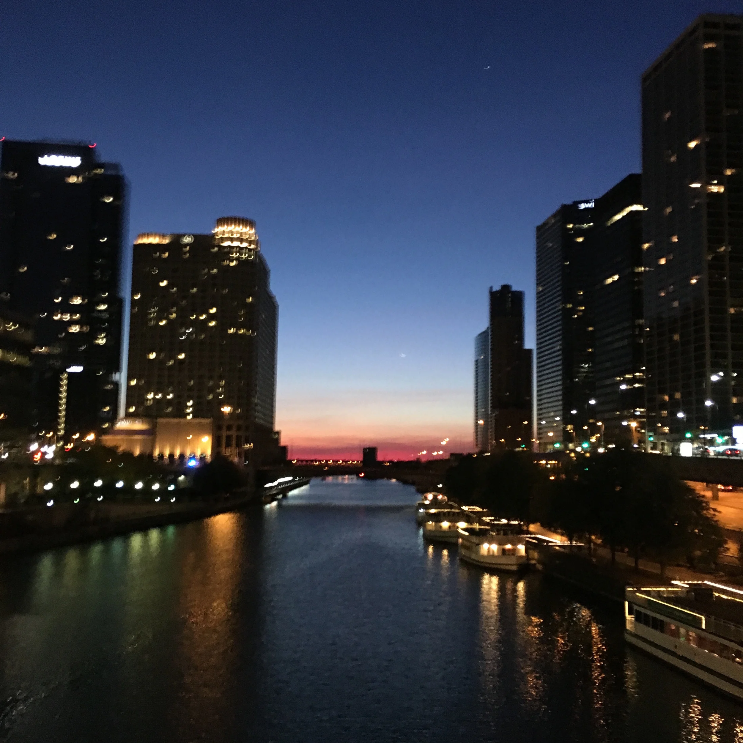 chicago at dawn. #nofilter