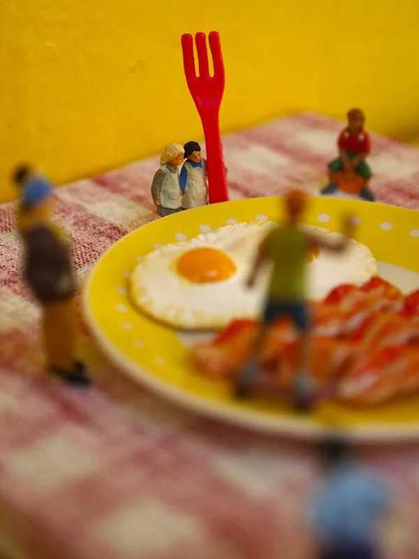 which came first, the bacon or the eggs?