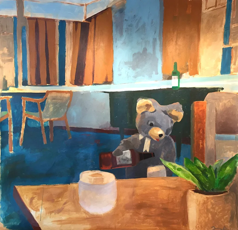 Screw Goldilocks acrylic on canvas 96” x 96” $8000