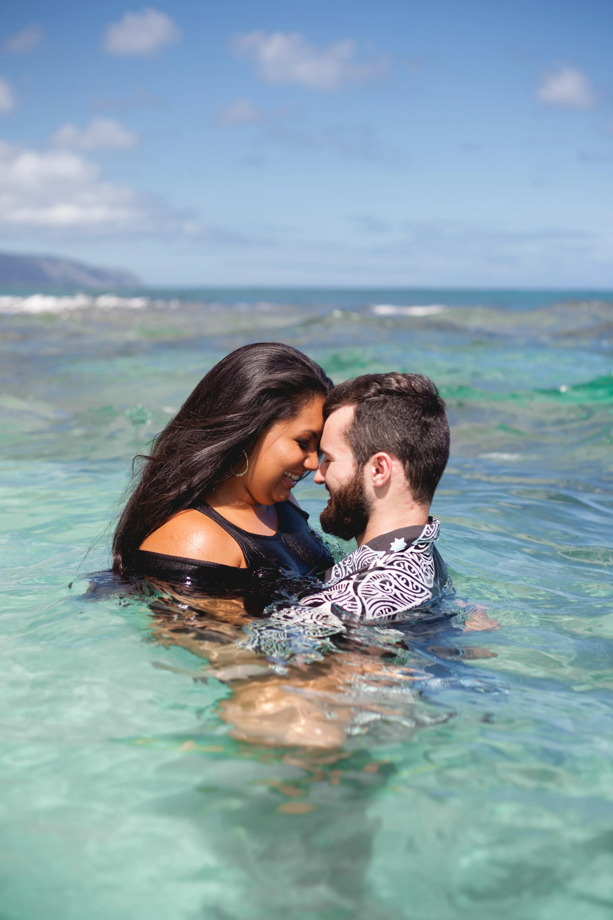 Love in the water engagement