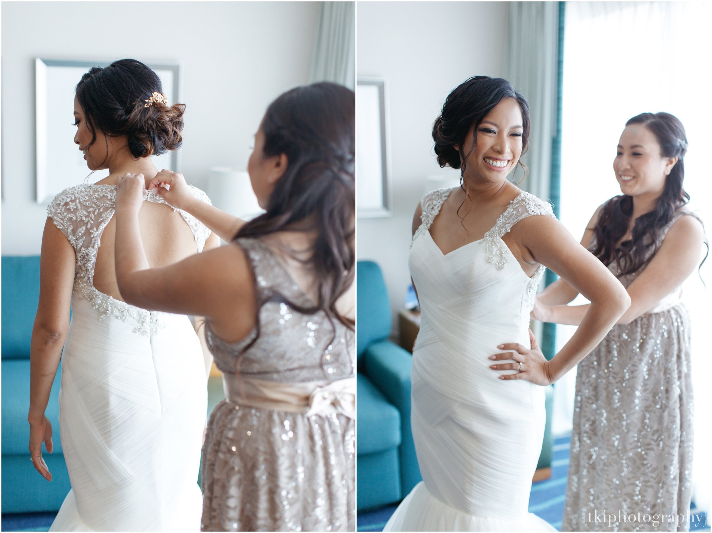 After trying on just one dress at Papers & Petals Bridal , Mari picked a stunning one that I thought complemented her so well.