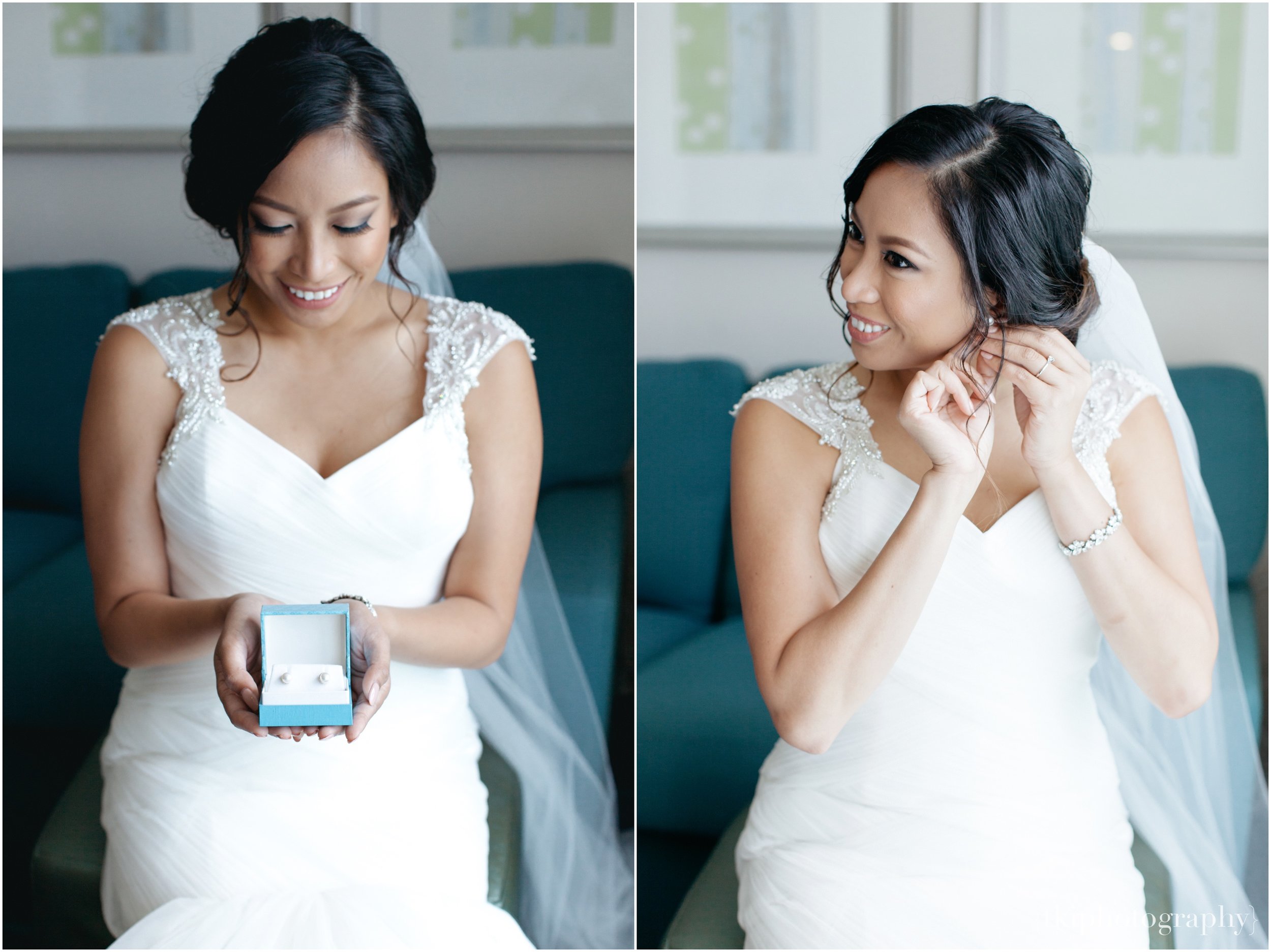 Mari received beautiful pearl earrings from her soon-to-be-husband, as well as a heartfelt handwritten note expressing his love and devotion to her...the anticipation of the day heightened <3