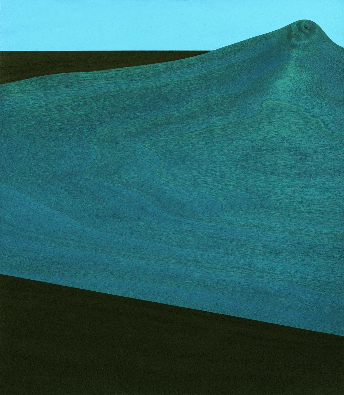 Dwelling #2 Gouache/Ink/Wood 8 ¾” x 10” x 1” 2015