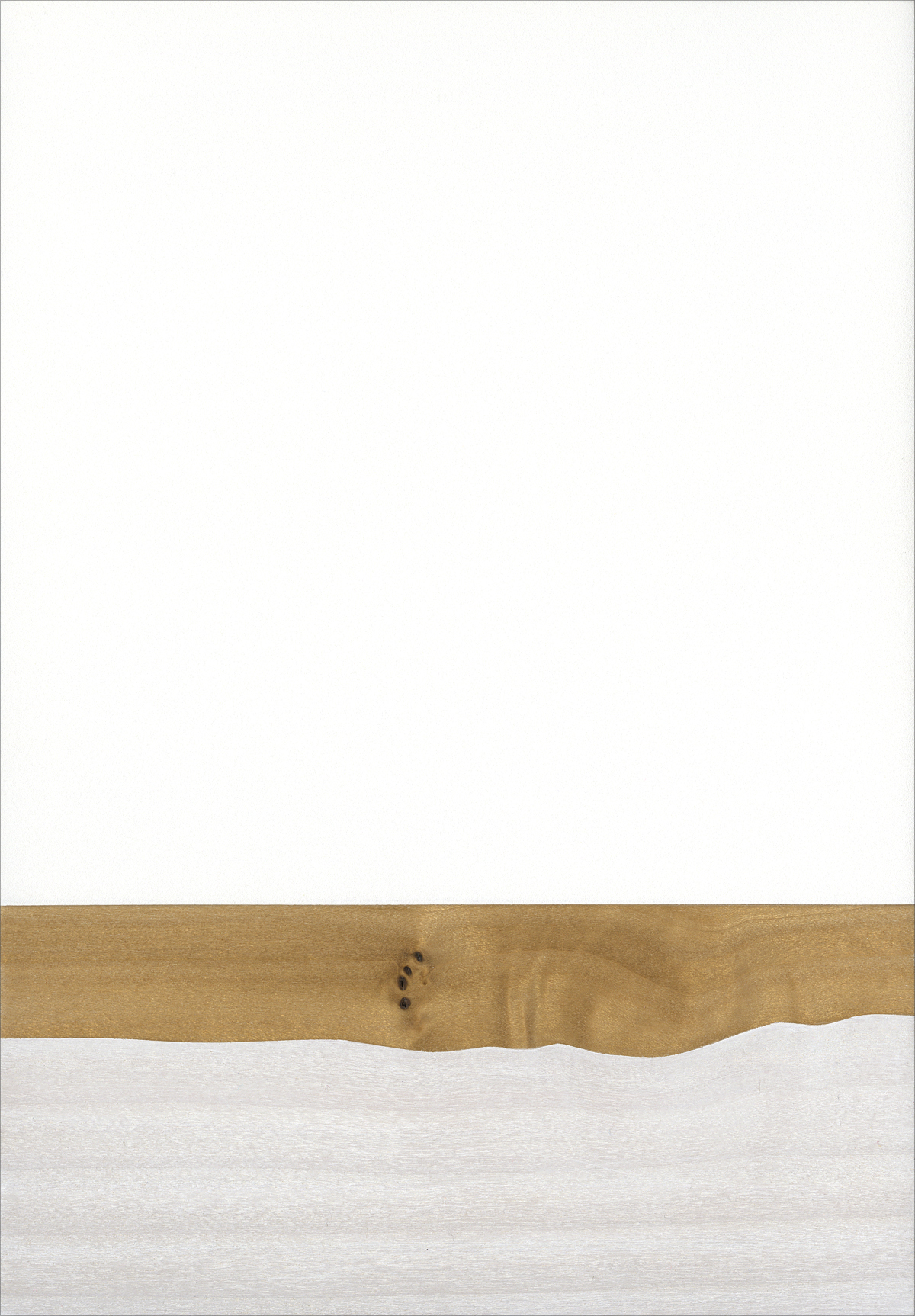   Shroud  Gesso/Lacquer/Wood 5 ½” x 8” x 1” 2017 