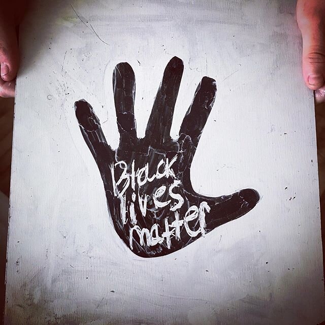 Artwork by my youngest, Zoe Morgan. Tell your children #blacklivesmatter and they will help create a world where that is true❤️❤️❤️