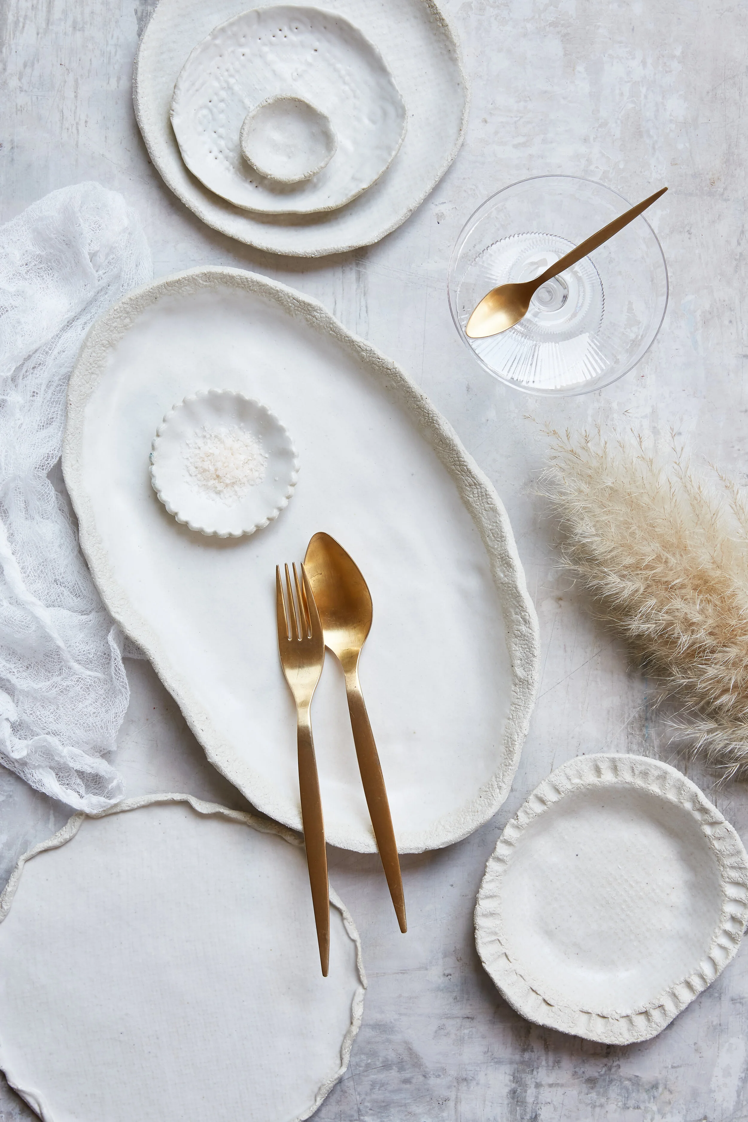 Ceramic tableware hire Melbourne for creative agency shoots