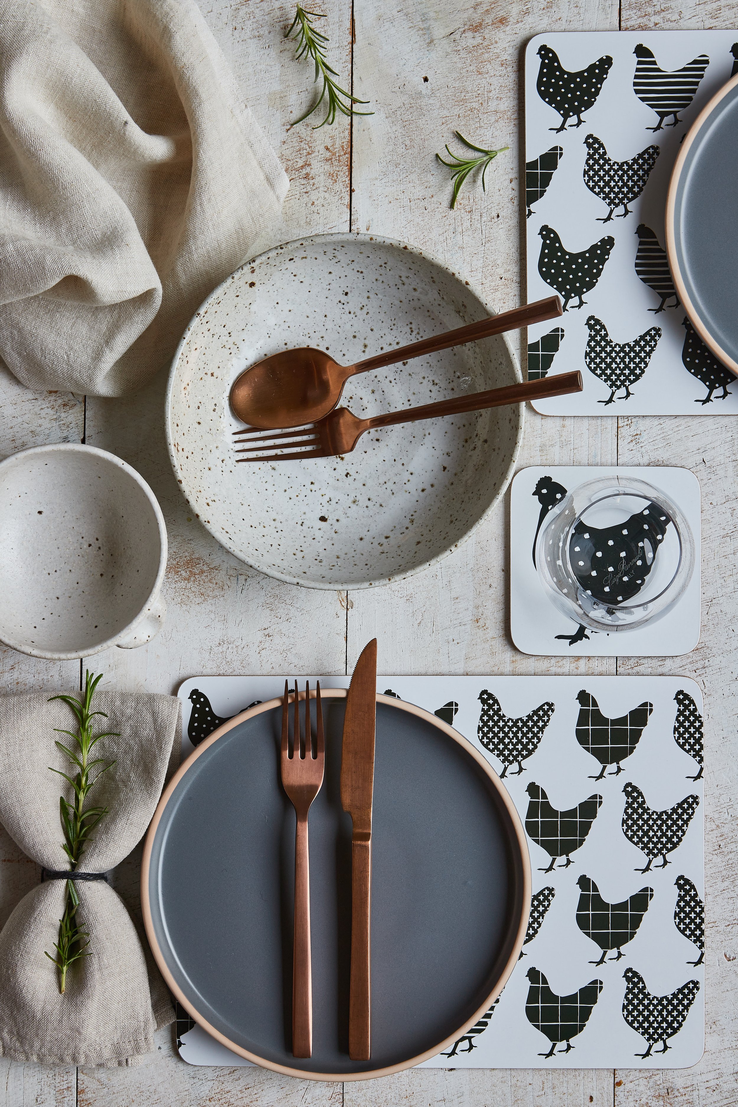 Decorative props hire Melbourne for food photography styling