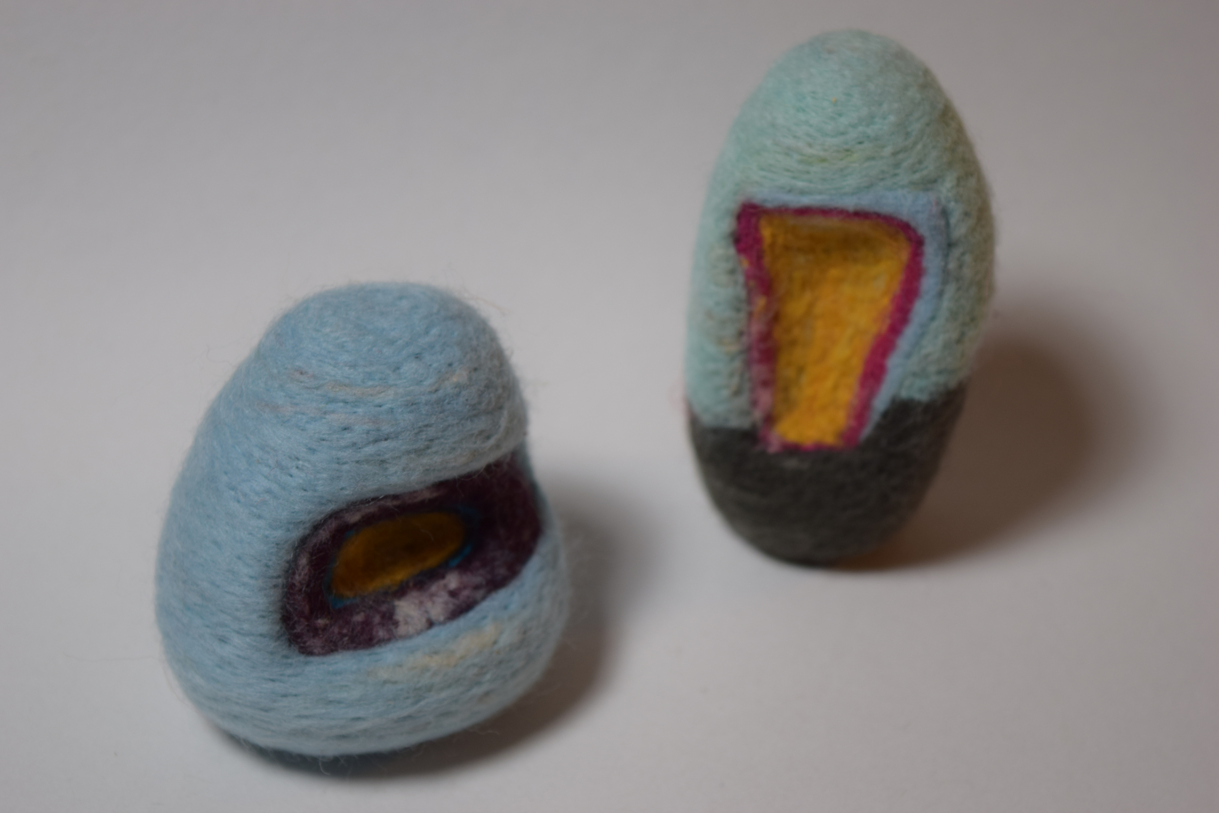 Felty rock friends. Photo and art by Kelli Gleiner