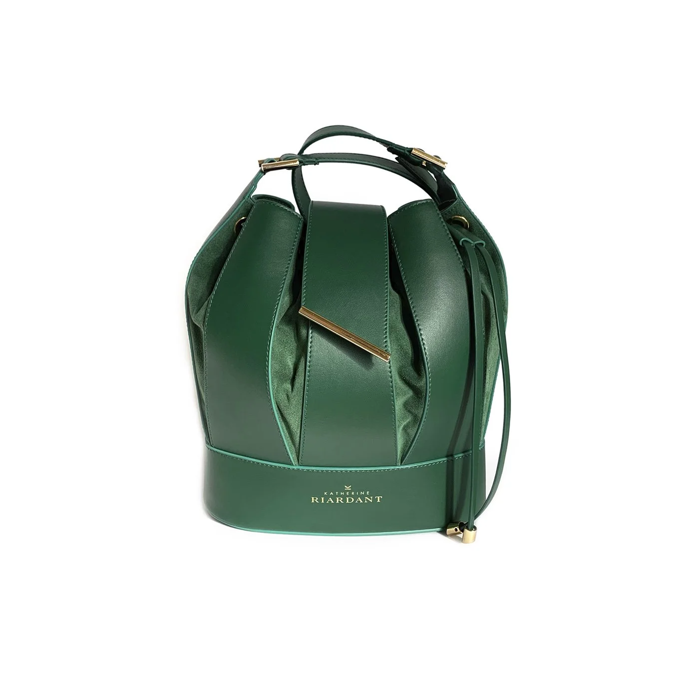 SALOMEA BUCKET BAG - FOREST GREEN
