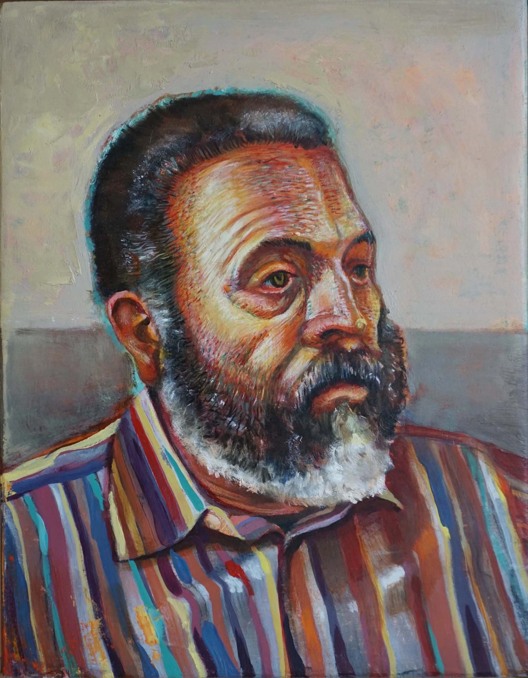 Luis, 2010
Oil and egg tempera, 9"x 12"