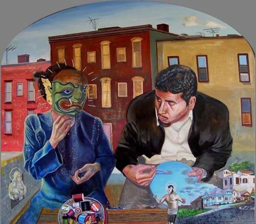 Ballad of two cities, 2006-10
Oil and egg tempera on panel