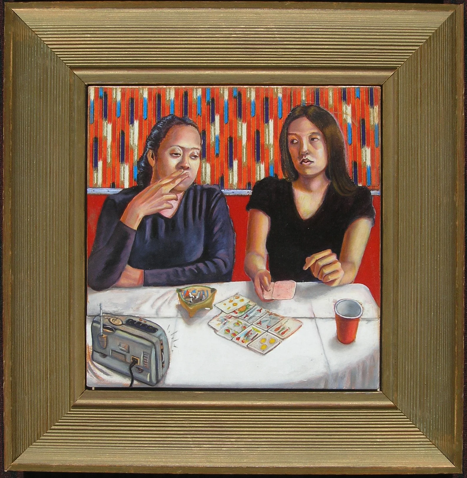 Tarot reading in Brooklyn, 2009
oil on paper, 10" x 12