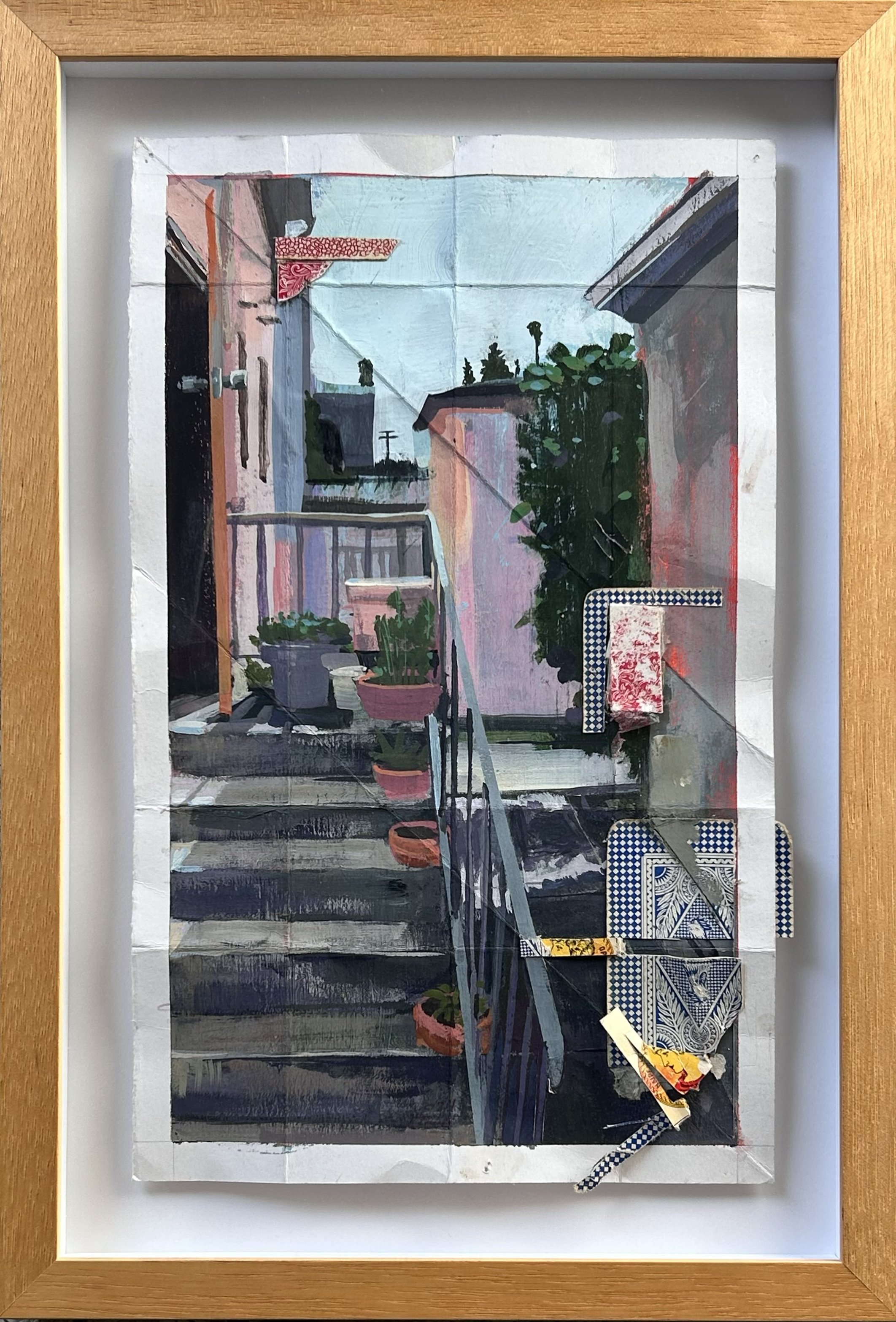 ¡Pasale! the tarot readers office, 2024
gouache and tarot card on paper , 8.25"x 13.75