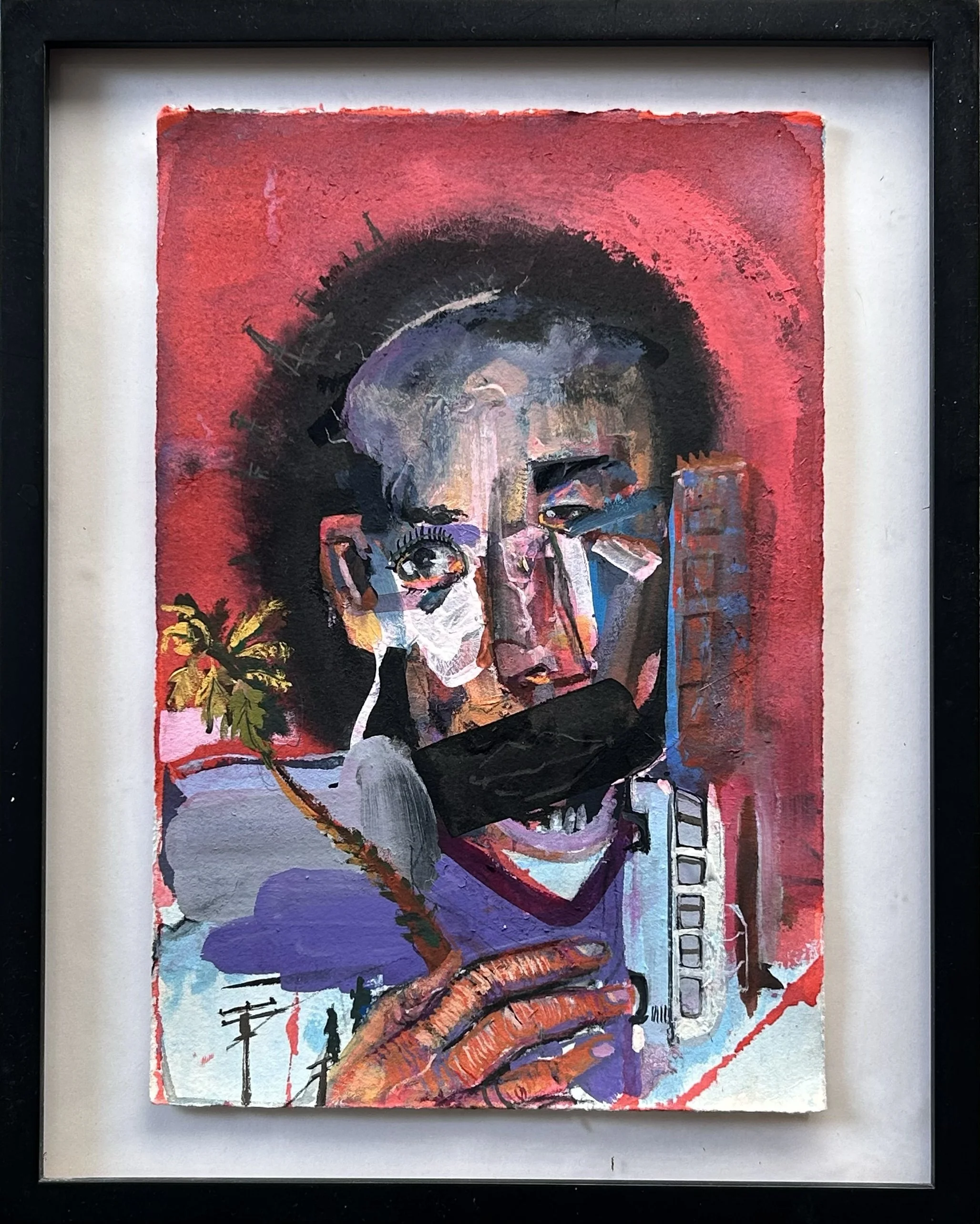 Distorted, 2025
gouache on paper, 7.5"x 11"