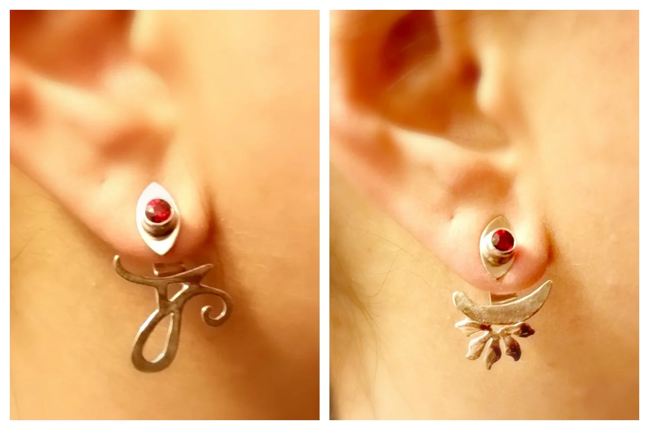 Ruby Sterling Earring Jackets