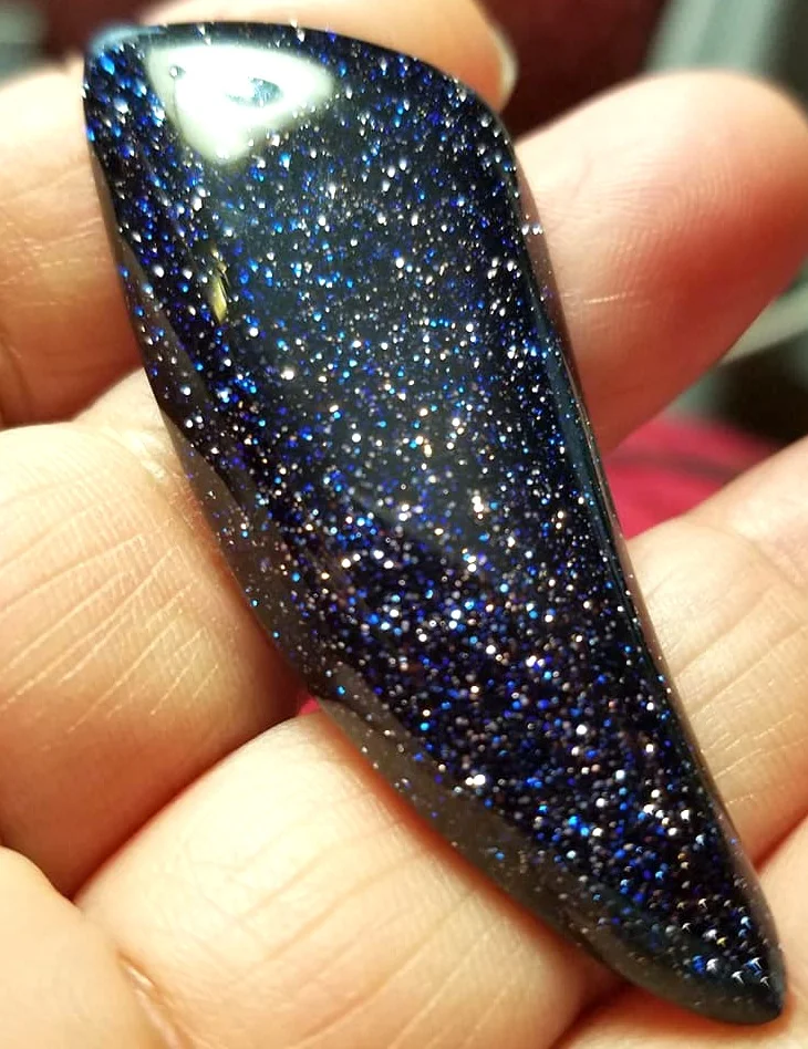 Blue Goldstone Cabochon