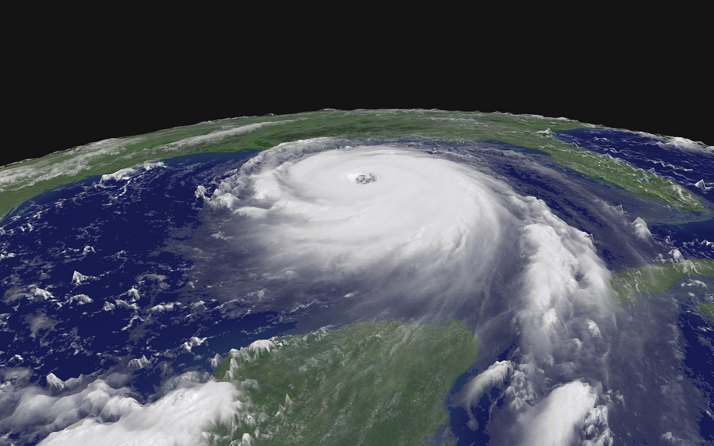 A view of Katrina from space, courtesy of NASA