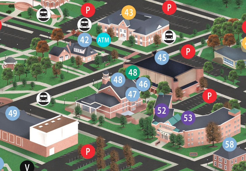 LEE U Campus Map — Design & Illustration