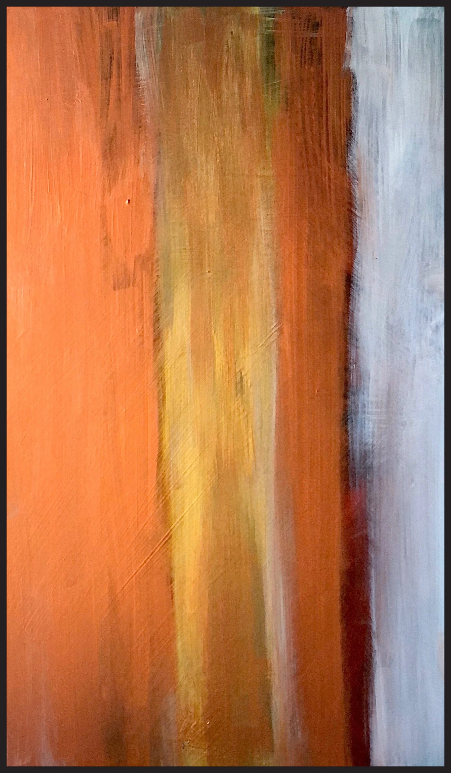 "copper on wood"