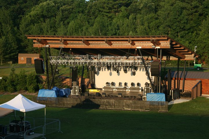 Full production for an outdoor concert