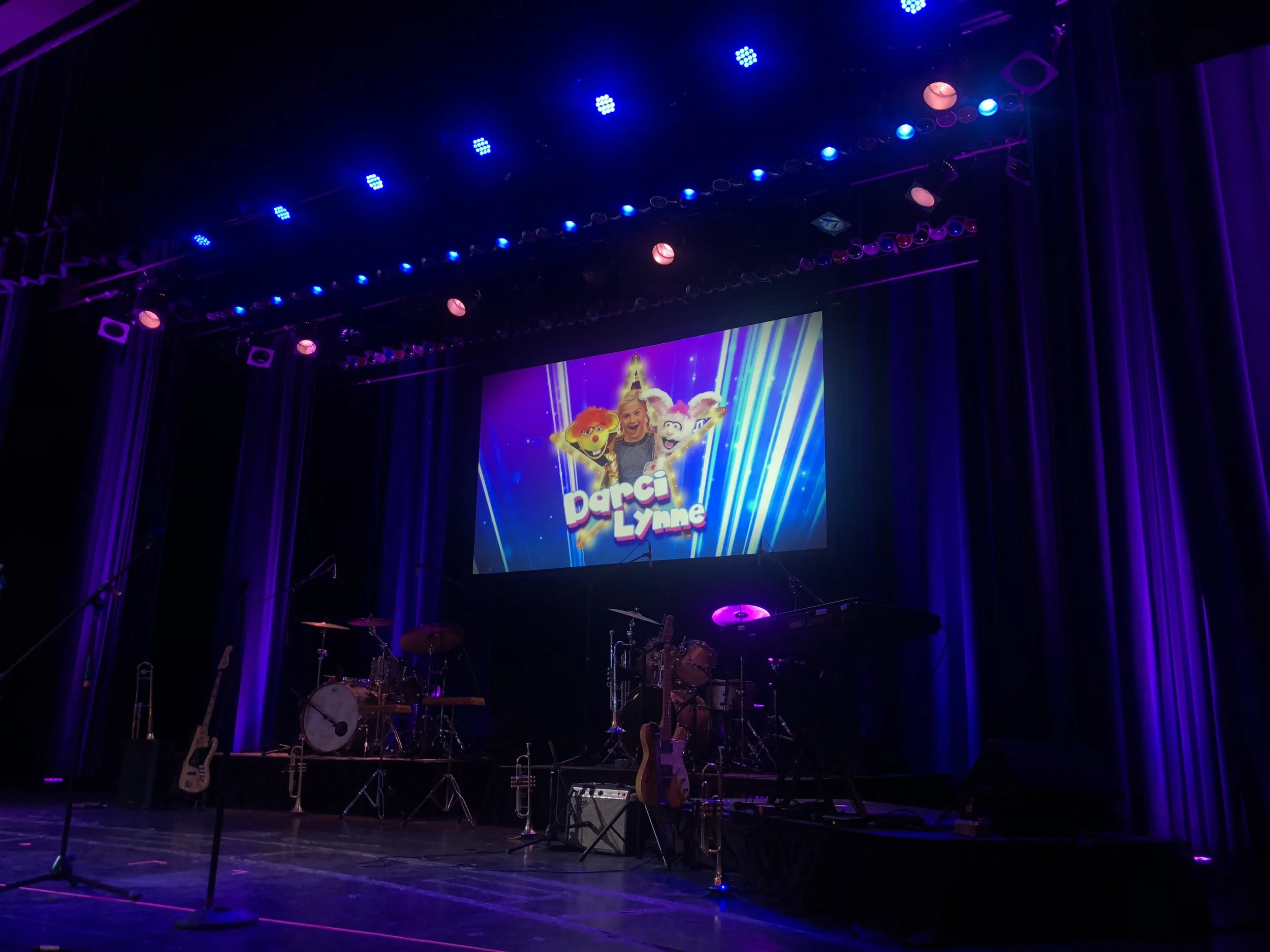 IMAG and video support for a touring show