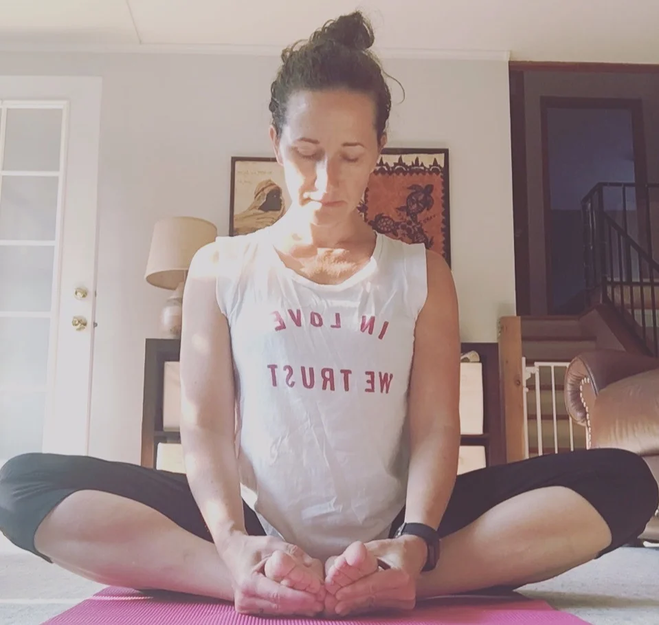 Learning to sit still…..maybe... and breath.