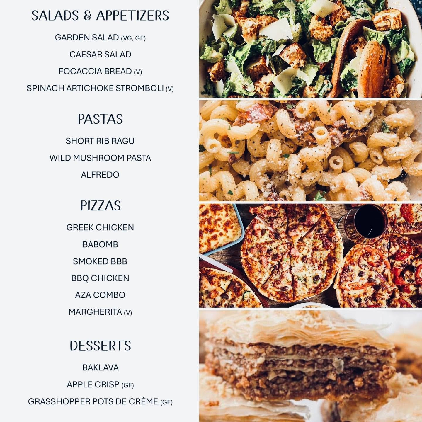 🍕 Pasta &amp; Pizza Buffet - Sunday, December 7th at 6pm 🍕

Join us for an all you can eat 3-course buffet featuring our signature scratch made appetizers, pastas, pizzas, and desserts! 

Make sure to reserve your table on our website, space is lim