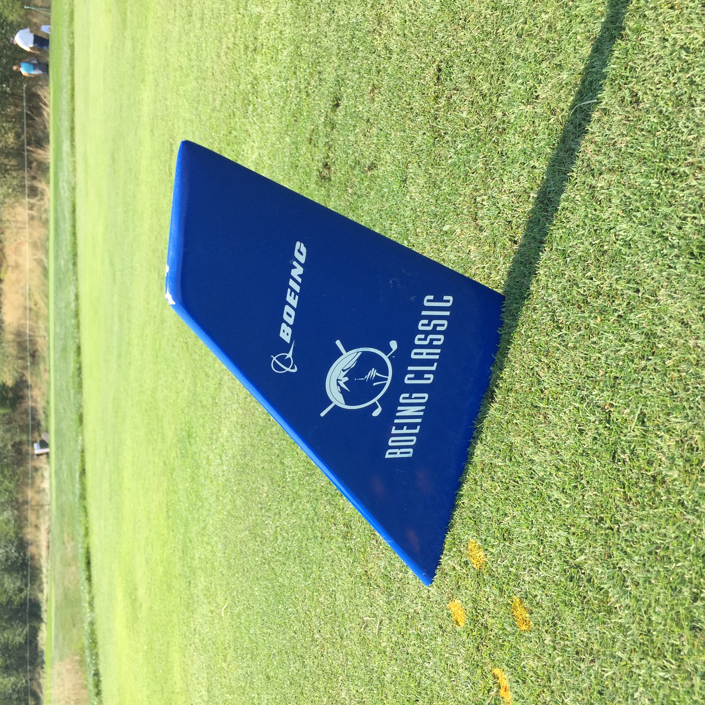 The tee markers for the Boeing Classic are classic.