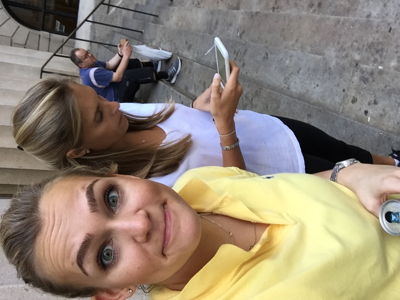 Aspiring selfie model, Meredith Bragg, captures valuable behind the scenes documentation. Erin Keleher keeps up critical client relations. Man on the street ponders the FCOJ market/life.