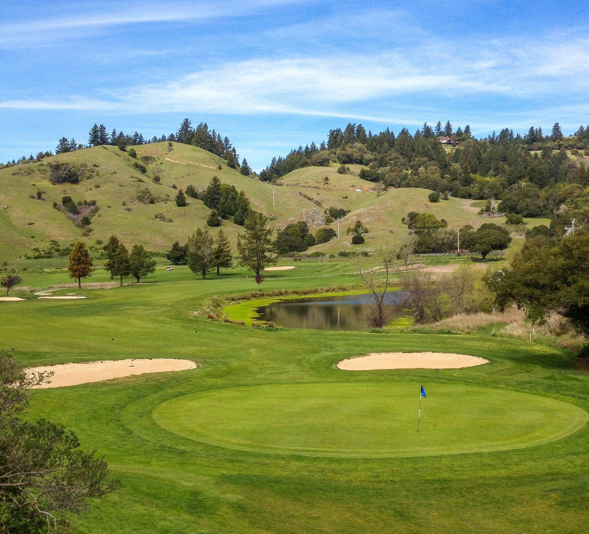 The finishing 18th at San Geronimo Golf Club