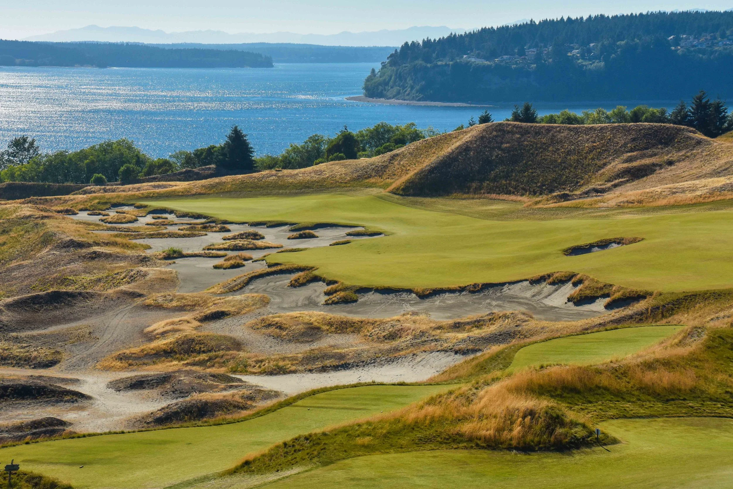 The 14th hole at Chambers Bay was the perfect place to break in the box from Tee Box Club.
