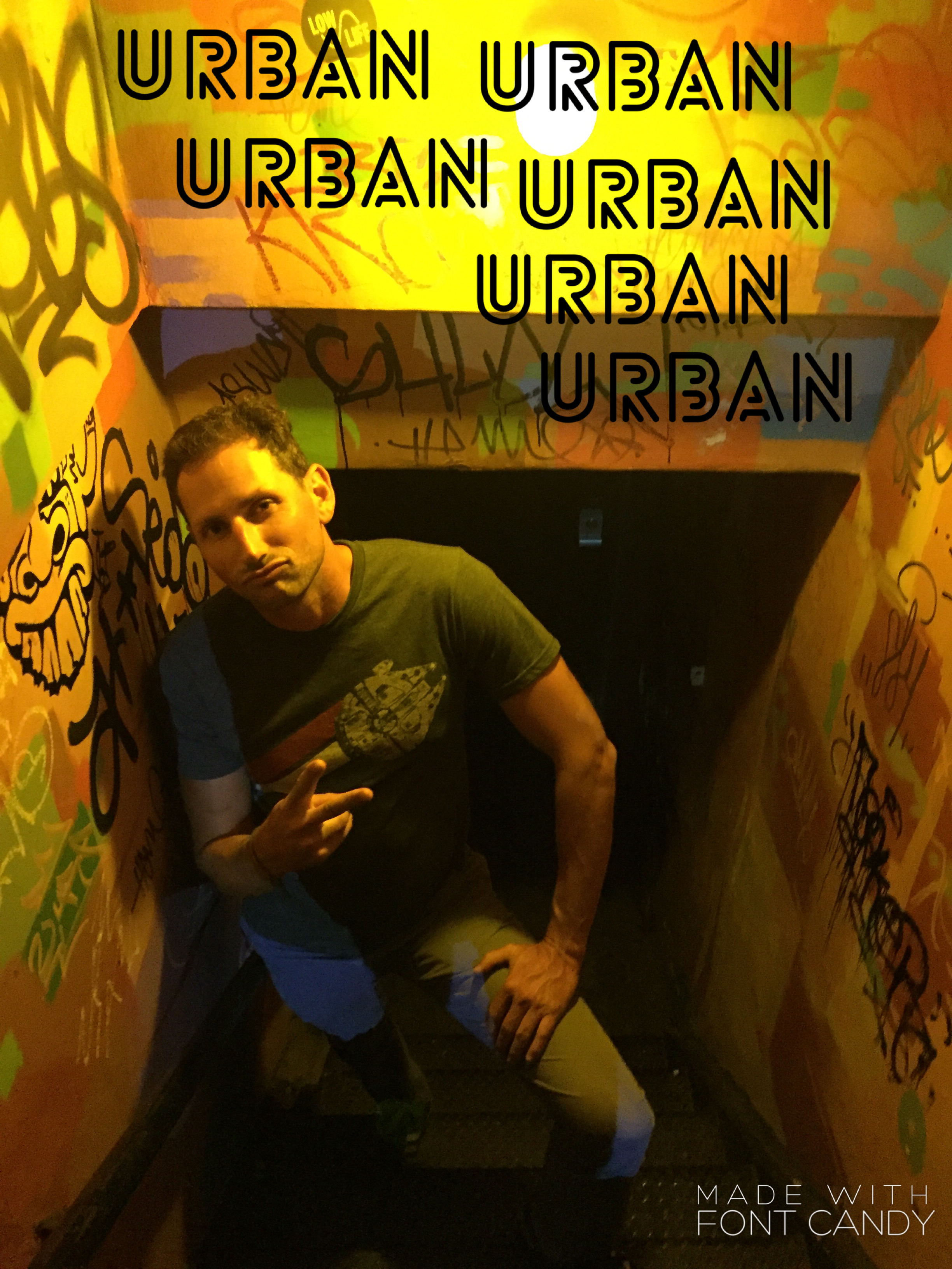 Captain Joe, moves to a more "Urban" setting somewhere in the East Village for picture #3.