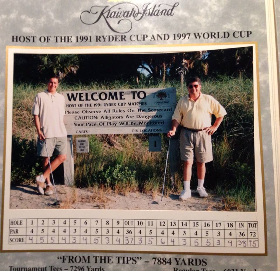 The only picture that exists from my South Carolina playing days as a teenager is a picutre of a picture.
