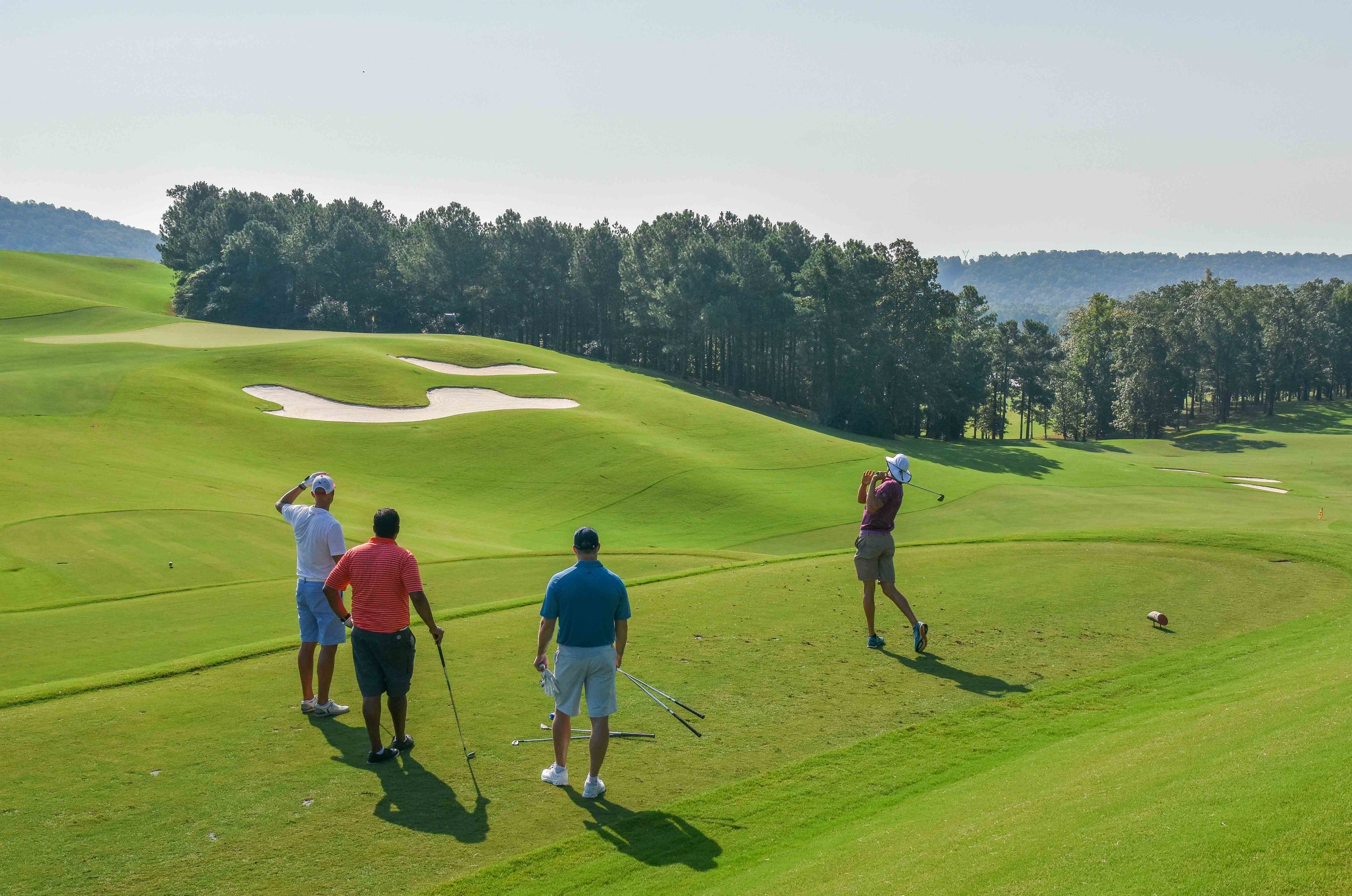 The 6th hole at Ross Bridge is the 2nd in a great set of 4 par 3's.