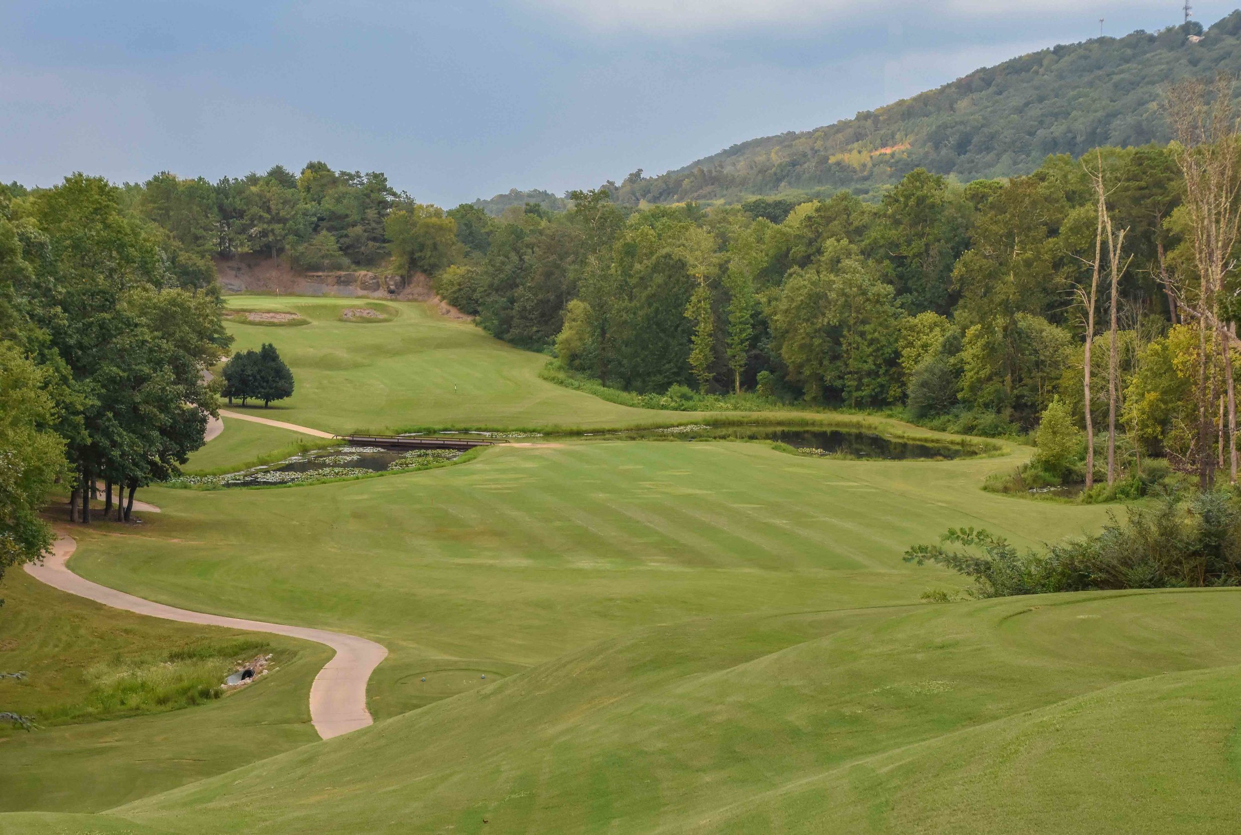 One of my favorite par 5's on the trip was the 3rd hole at Oxmoor Valley's Ridge Course .