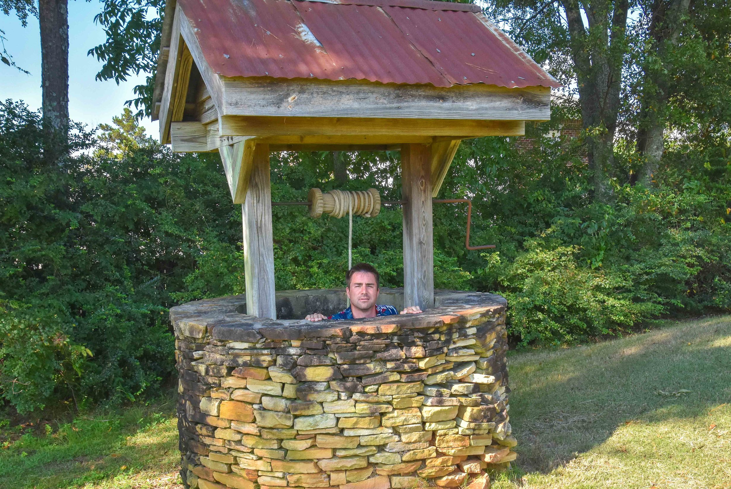 Those who drink from the birdie well on 16 are rumored to finish strong. Naturally, I bathed in it.
