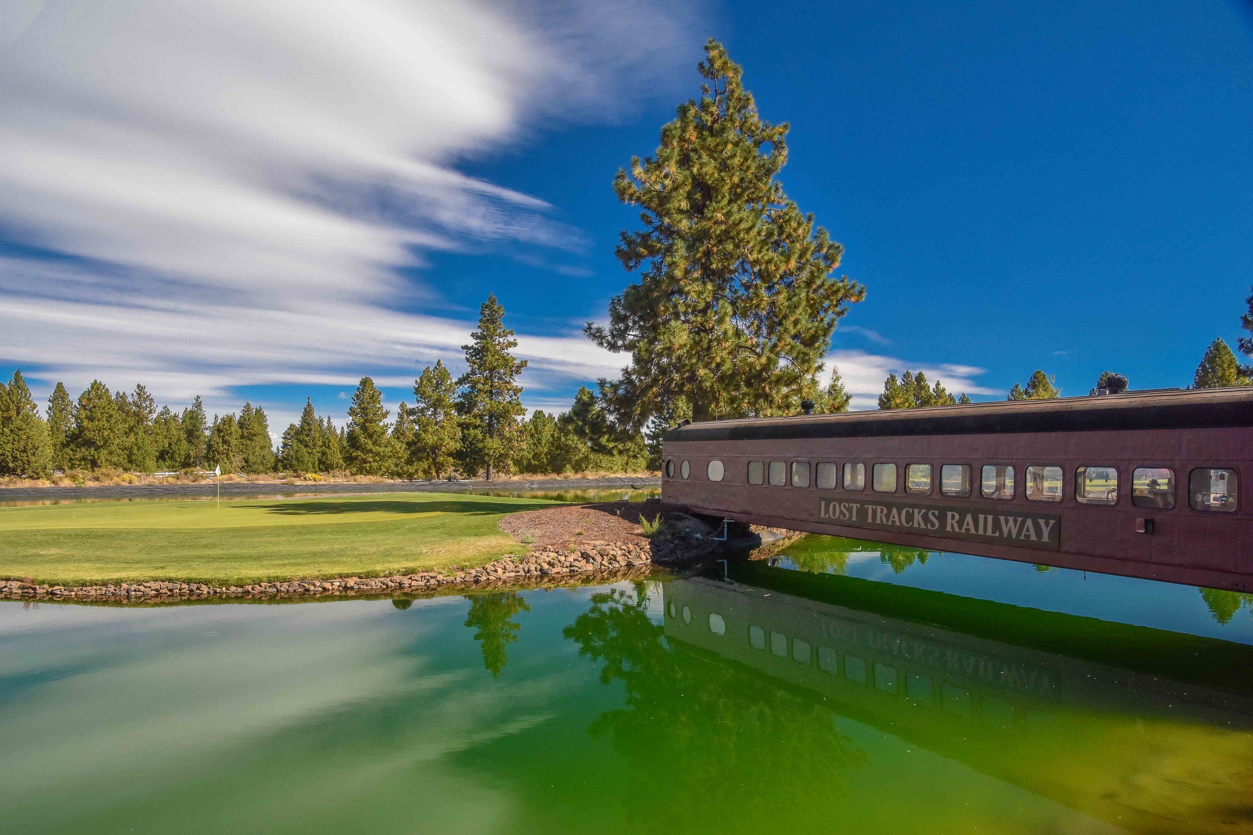 The 16th at Lost Tracks Golf Club