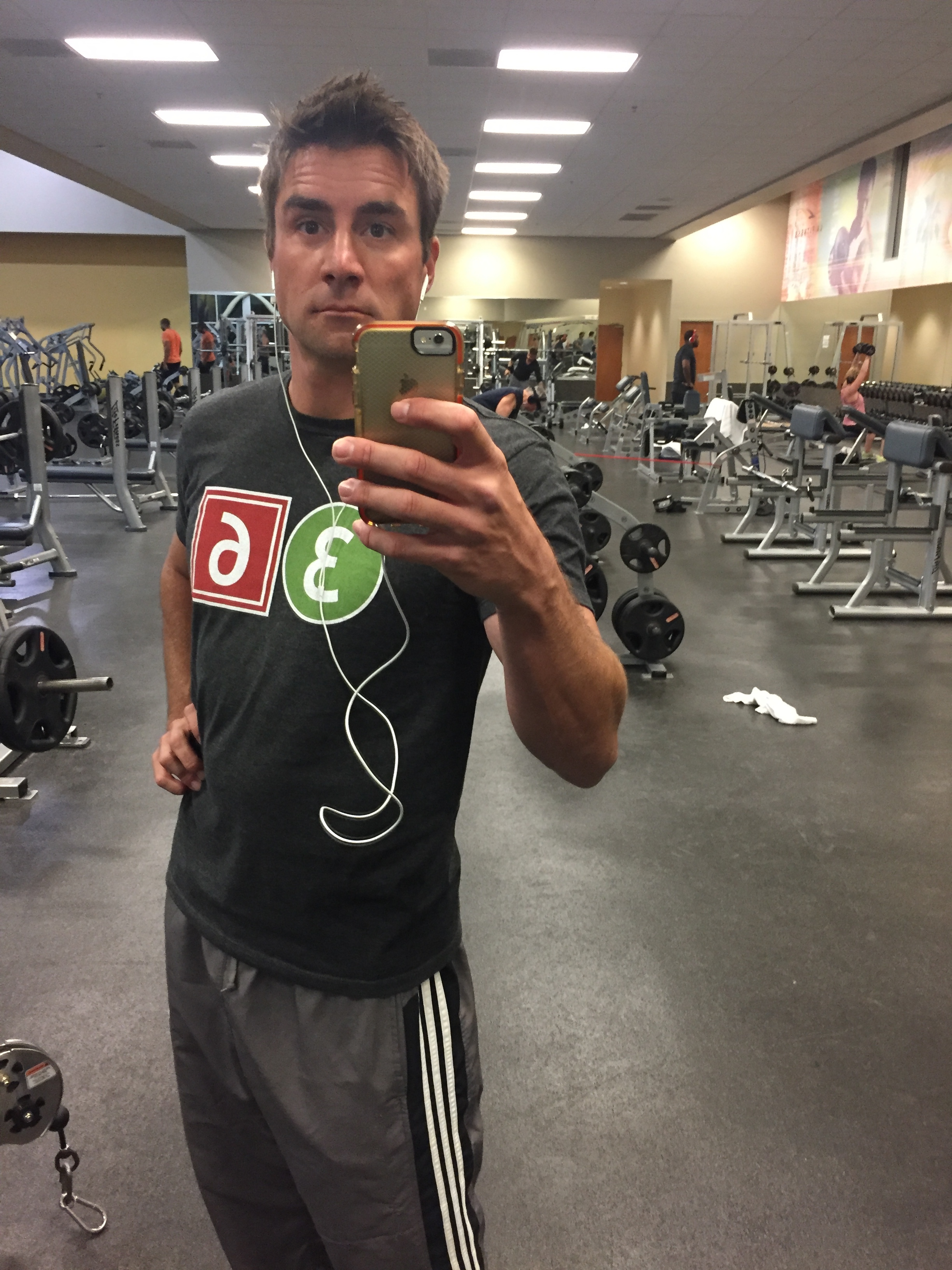 A rare gym selfie. I worked had to make sure nobody saw me take this photo.